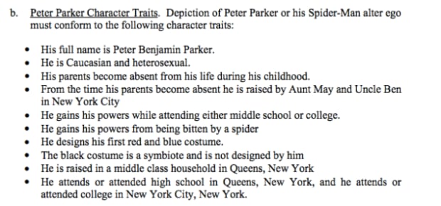 peter parker character traits