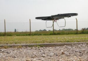 Hoverbike in flight