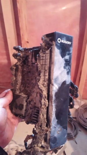 Rogers modem fire