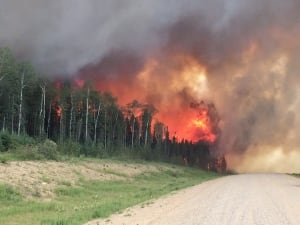 Sask Wildfires June 29 2015 Hwy 969