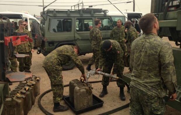 Refueling in North Battleford