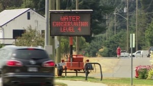 Level 4 water conservation outside Nanaimo