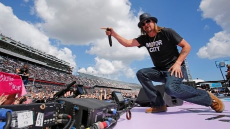 Kid Rock performing at the Daytona International Speedway