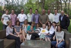 Mary 'Pat' Stocks and her family
