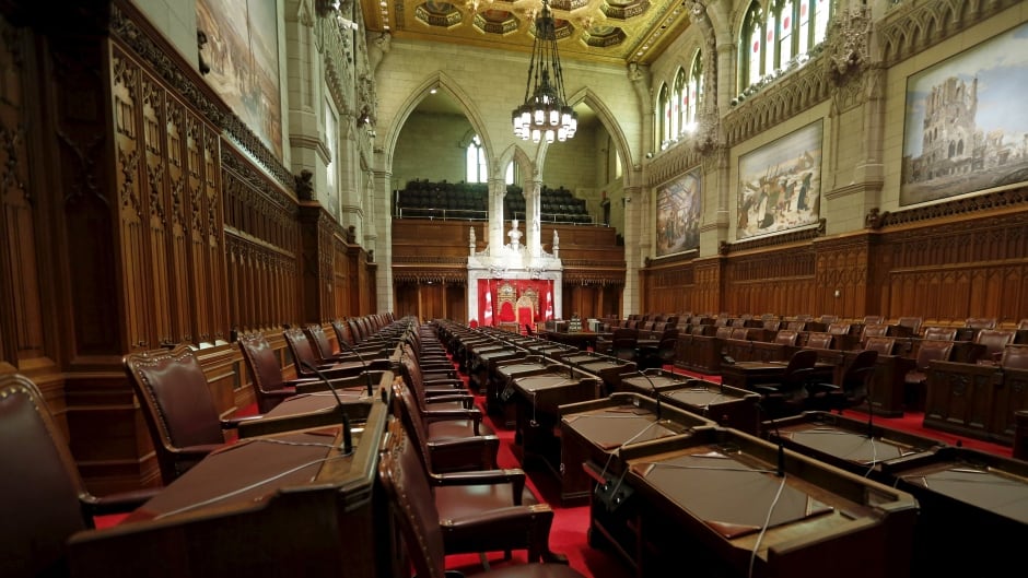 The Senate chamber on Parliament Hill.