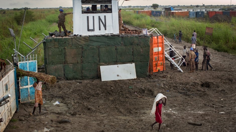 A makeshift camp for the displaced at the United Nations Mission in South Sudan (UNMISS) base in the town of Bentiu, South Sudan. International human rights lawyer Megan Nobert believes she was drugged and raped by a UN contractor on the base, but says authorities have done nothing to investigate.