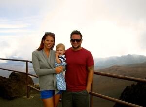 Amelia and Hardy Leighton and their two year old Magnus