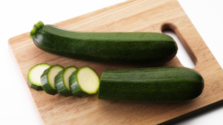zucchini on a cutting board