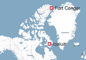 Fort Conger map