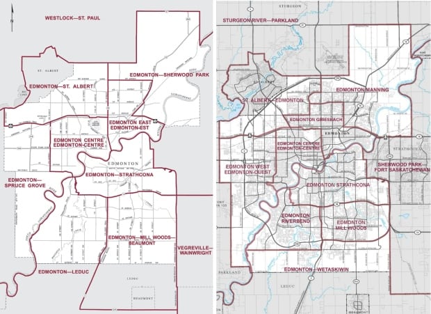 Edmonton federal riding maps