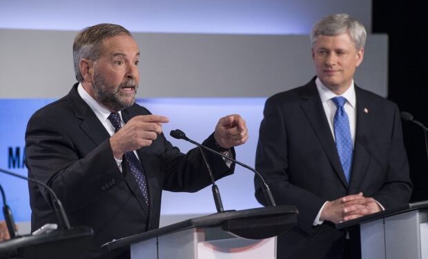 Stephen Harper and Thomas Mulcair