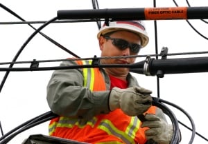 Fibre optic cable installation
