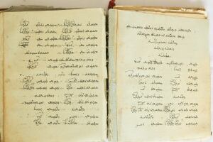 Colin Clarke photo of crumbling book from India