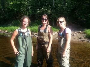 Mussel researchers
