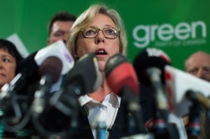 Elizabeth May says running deficits is sensible