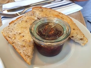 Even toast is fancy at The Nash.
