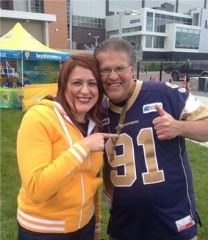 Dancing Gabe, Winnipeg Blue Bombers