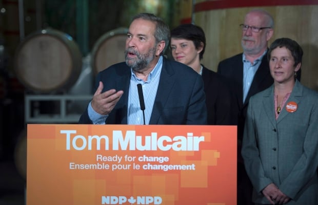Tom Mulcair NDP Leader federal election 2015