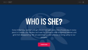 Who Is She website