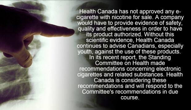 E-Cigarettes Health Canada quote