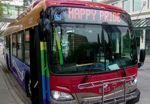 Calgary Pride bus, Calgary Transit