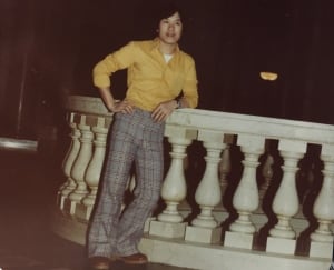 Nguyen visiting the Manitoba Legislative Building in the 1980's