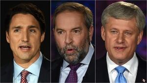 Party leaders during debate