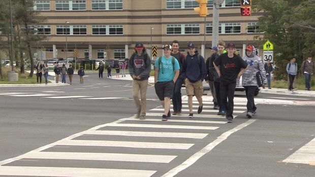 Topsail Road Crosswalk Waterford Valley Village Mall