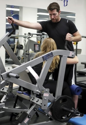Adam Fritz, learning to walk again