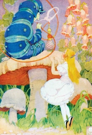Alice meets the caterpillar