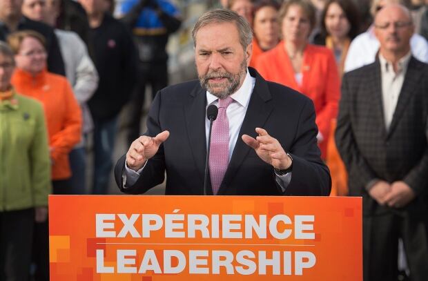 Tom Mulcair NDP leader federal election 2015
