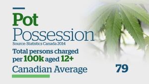 Pot possession infographic, part 1 of 3