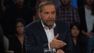 Tom Mulcair appears on Tout le Monde en Parle