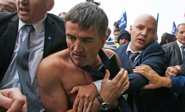 Air France protests - strip