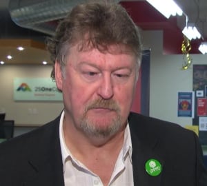Green Party candidate Tom Milroy
