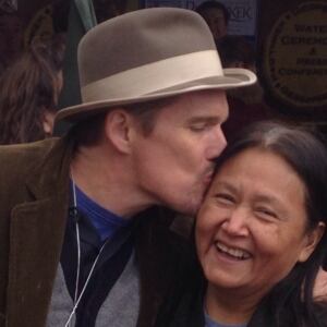 Ethan Hawke at Mi'kmaq protest