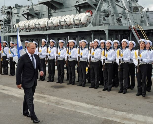 Vladimir Putin navy ceremony