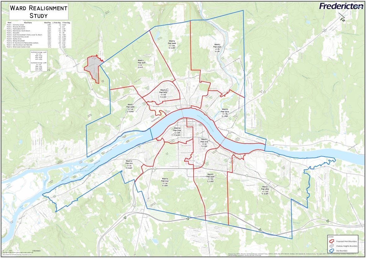 Fredericton approves new ward boundaries for next election CBC News
