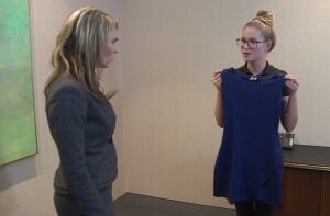 Tierney Angus with Barbara Green