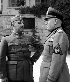 Francisco Franco, Benito Mussolini