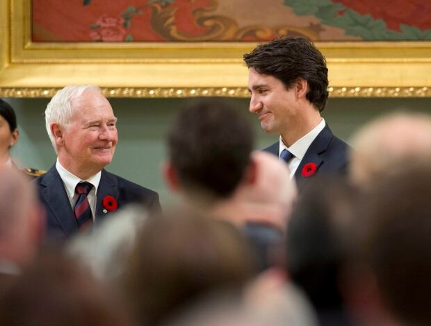 Trudeau and david johnston