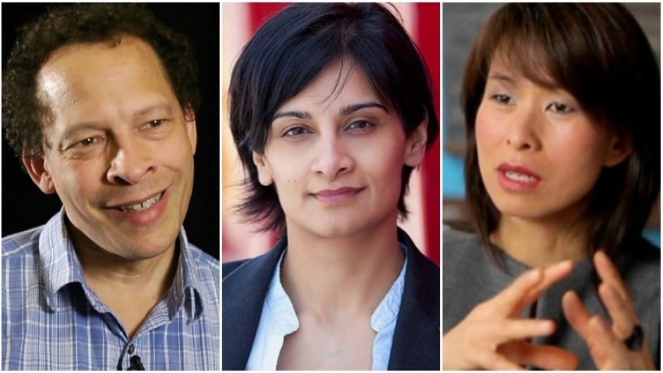 Lawrence Hill's books include "Illegal;" Tasneem Jamal is the author of "Where the Air is Sweet," and Kim Thuy is the author of "Ru." Their stories talk about family, fear, flight and freedom.