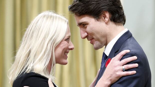 Catherine McKenna and Justin Trudeau at swearing-in