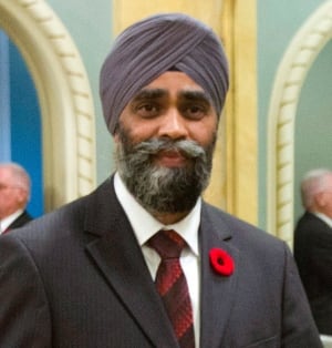 National Defence Minister Harjit Singh