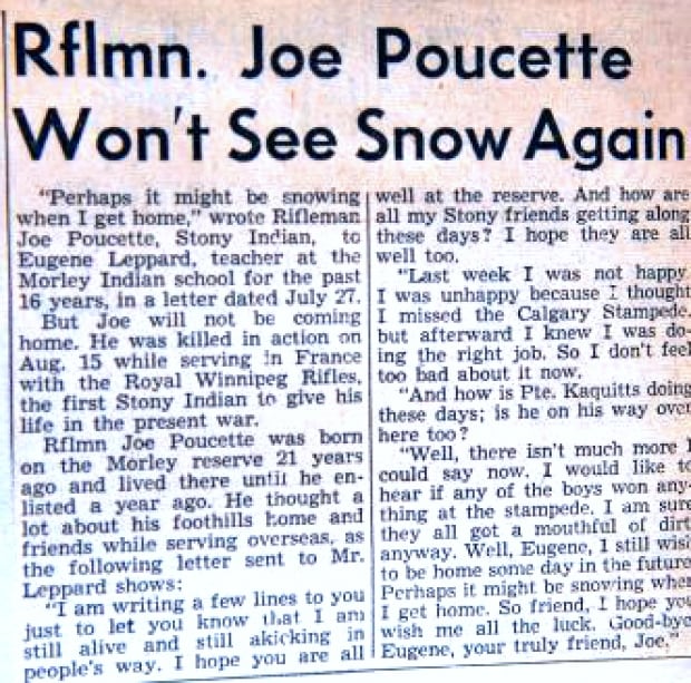 Joe Poucette Newspaper Obituary