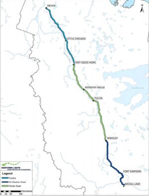 Mackenzie Valley Fibre Link map