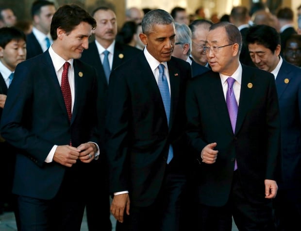 Justin trudeau barack obama ban ki-moon