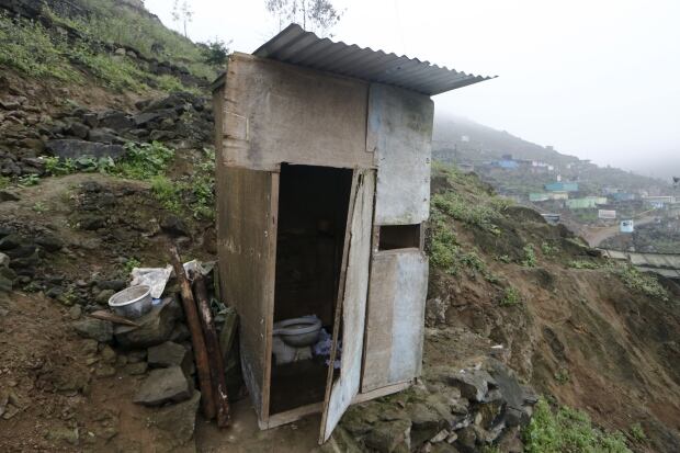 World Toilet Day outhouse Lima Peru Oct 2015