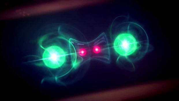 Physicists hope to use quantum entanglement to create a more encrypted 'unhackable' internet. Above is an animated depiction of quantum entanglement
