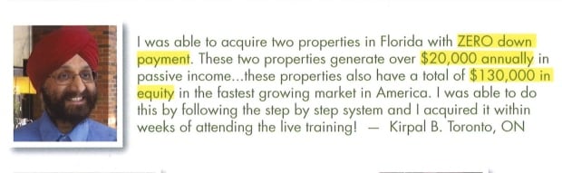 Testimonial brochure